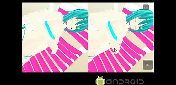  MMD ANDROID GAME miki kiss VR